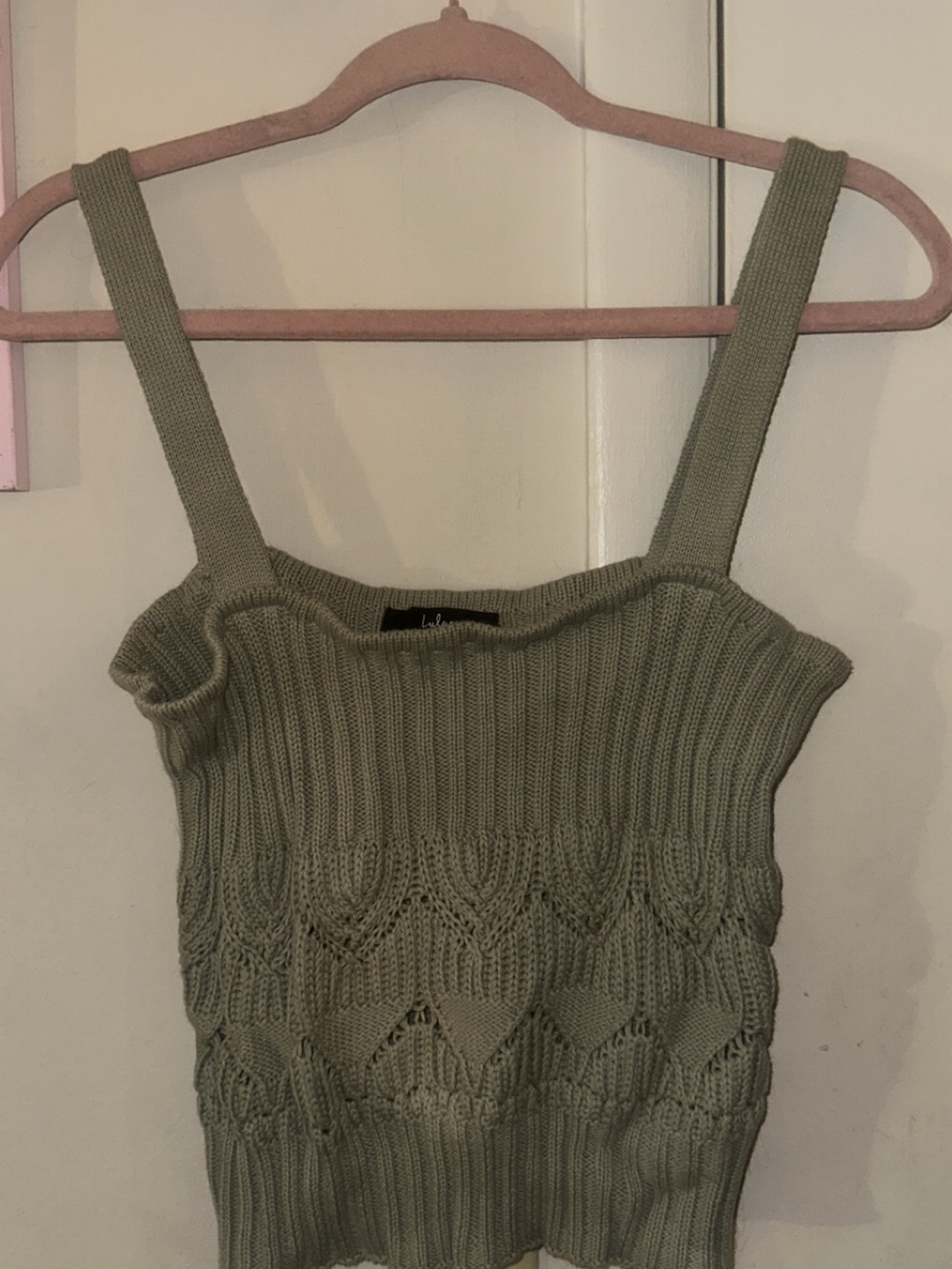 Lulu’s Knit Ribbed Tank Top - Sage Green